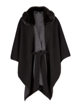 Faux Fur Fleece Cape