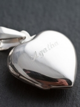 Engraved Heart Locket